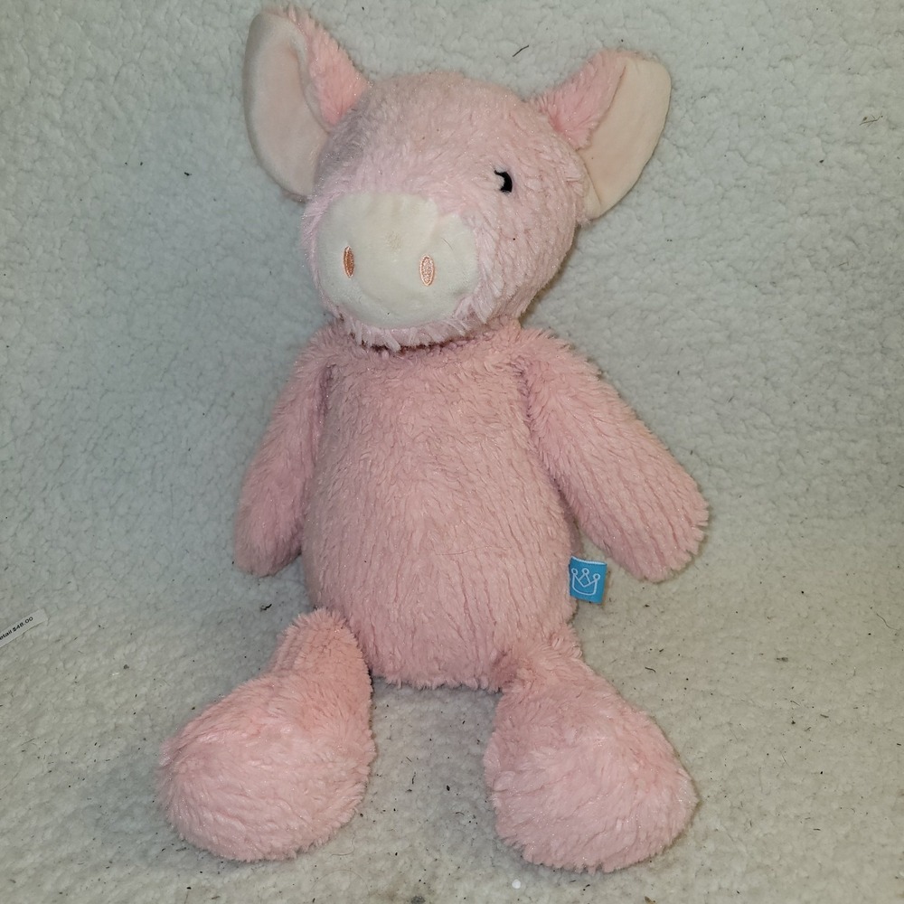 Manhattan Toy Adorables Peaches Pig Plush Stuffed Animal Soft  Pink Floppy 15"